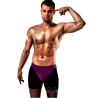 Passion - Boxer 009 Lingerie Erotique Lilas/Noir S/M